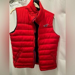 HOLLISTER Gilet red size medium